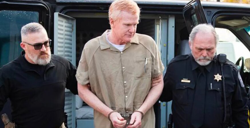 Alex Murdaugh is taken to the Colleton County Courthouse for sentencing on March 3, 2023.
