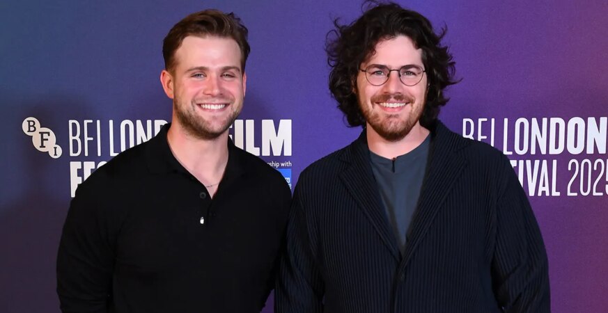 Leo Woodall and Director Daniel Roher attend the Tuner screening during the 69th BFI London Film Festival at the BFI Southbank on October 09, 2025 in London, England.