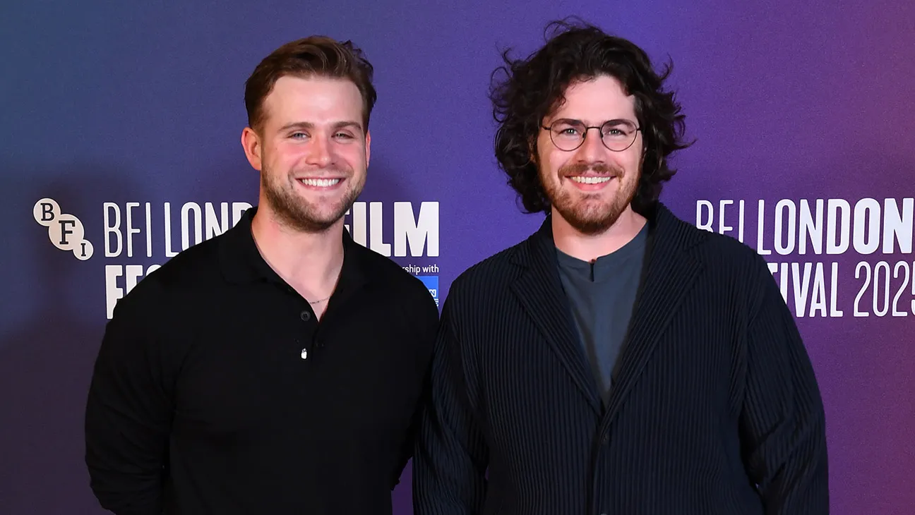 Leo Woodall and Director Daniel Roher attend the Tuner screening during the 69th BFI London Film Festival at the BFI Southbank on October 09, 2025 in London, England.