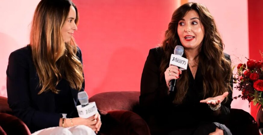 Andrea Isaac and Juliet Tierney at Variety 2026 Entertainment Marketing Summit Presented By Deloitte held at The Beverly Hilton on April 22, 2026 in Beverly Hills, California. (Photo by Savion Washington/Variety via Getty Images)