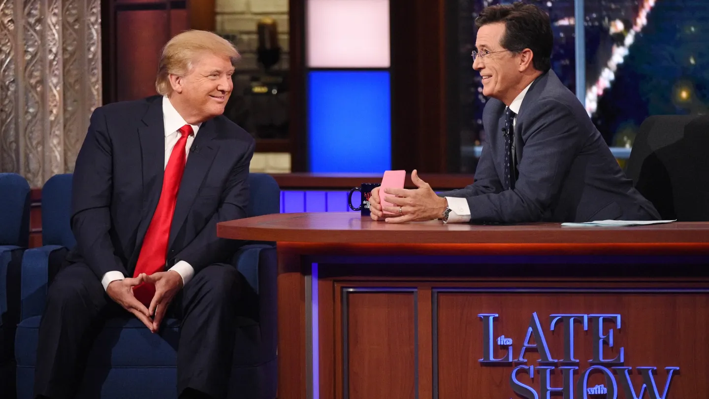 Trump Celebrates Colbert’s Exit From CBS, Says of Other Late Night Hosts, “May They All Rest in Peace!”