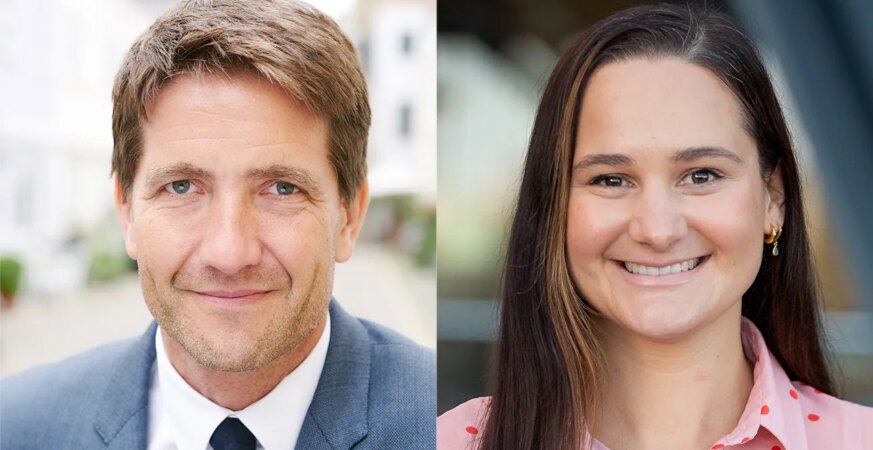 Kris Thykier and Rebecca Dundon