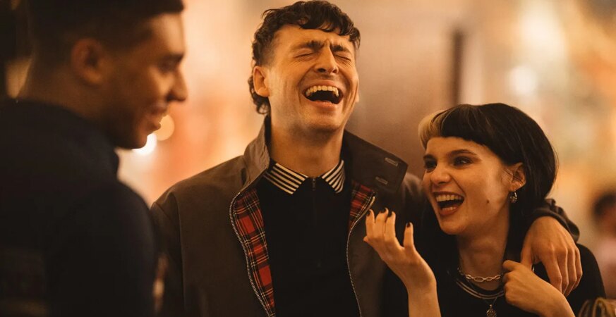 Oli (Jay Lycurgo), Patrick (Anthony Boyle), and Shiv (Lola Petticrew) in I See Buildings Fall Like Lightning.