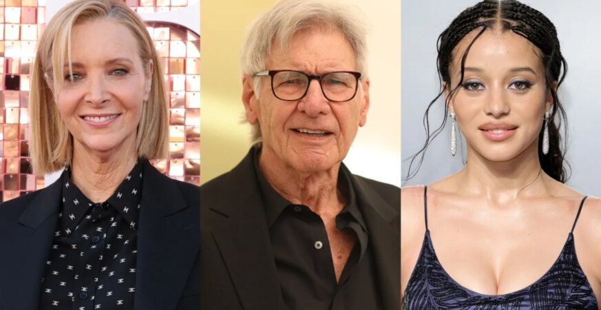 From left: Lisa Kudrow, Harrison Ford and Chase Infiniti.
