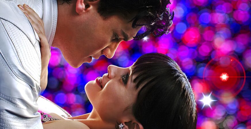 Emile Hirsch as Speed Racer and Christina Ricci in a scene from Warner Bros. Pictures' and Village Roadshow Pictures' action adventure Speed Racer
