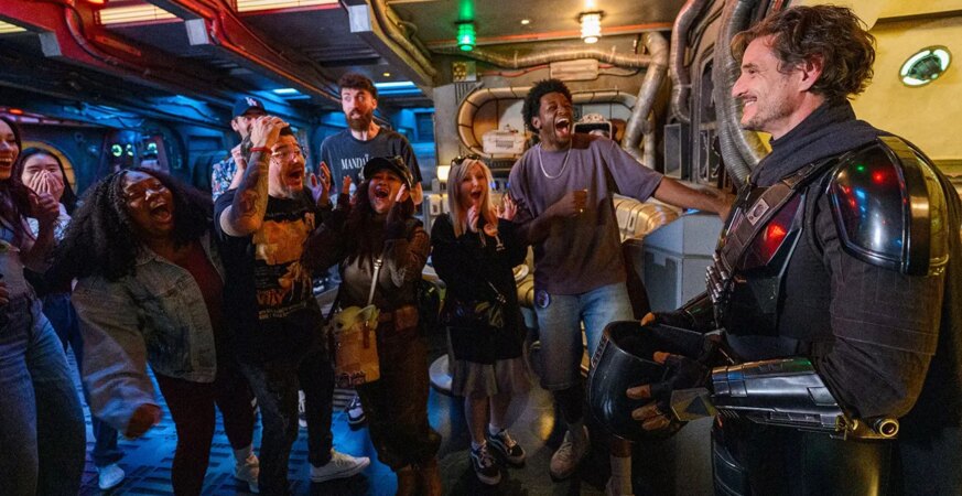 Pedro Pascal Star Wars Disneyland Surprise