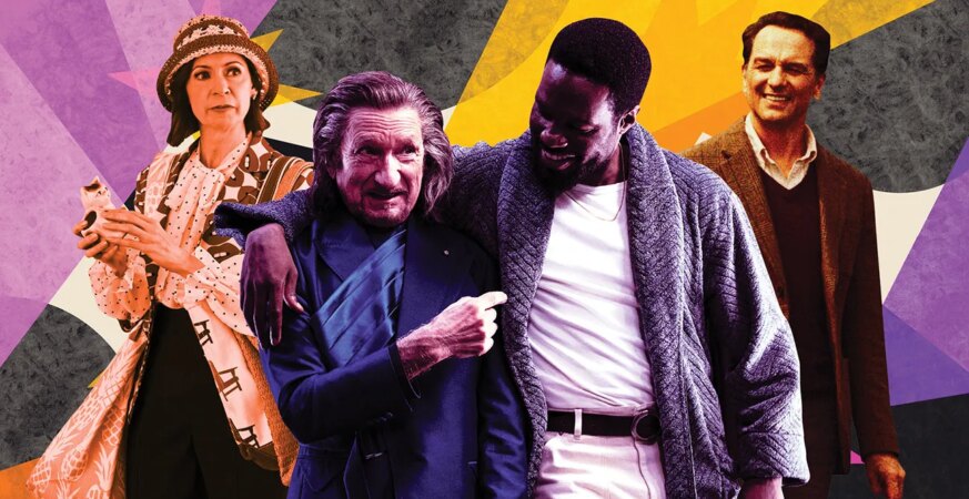 From left: Carrie Preston in Elsbeth; Ben Kingsley and Yahya Abdul-Mateen II in Wonder Man; Matthew Rhys in Widow’s Bay.