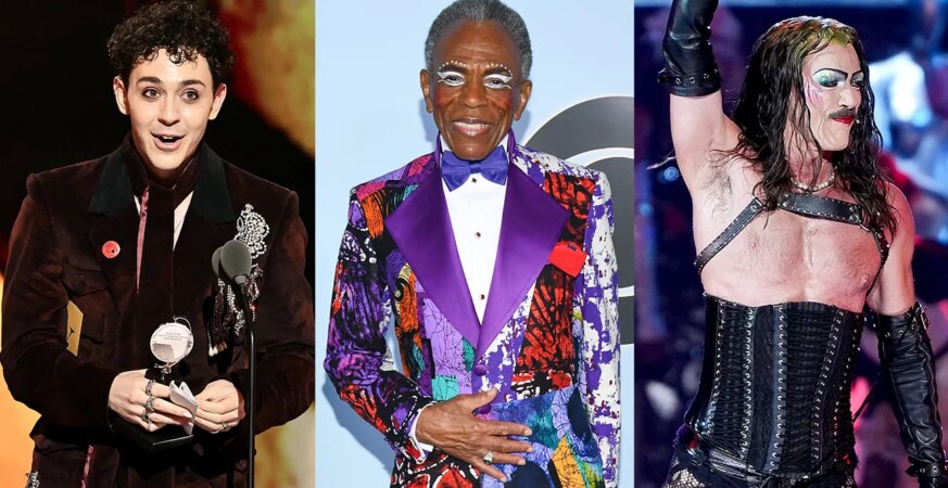 Ali Louis Bourzgui, Andre De Shields and Luke Evans in 'Richard O’Brien’s The Rocky Horror Show.'