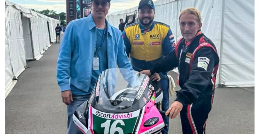 Brad Pitt on Set of Plan B-Produced ‘Isle of Man’ Movie as Filming Kicks Off During Motorcycle Race