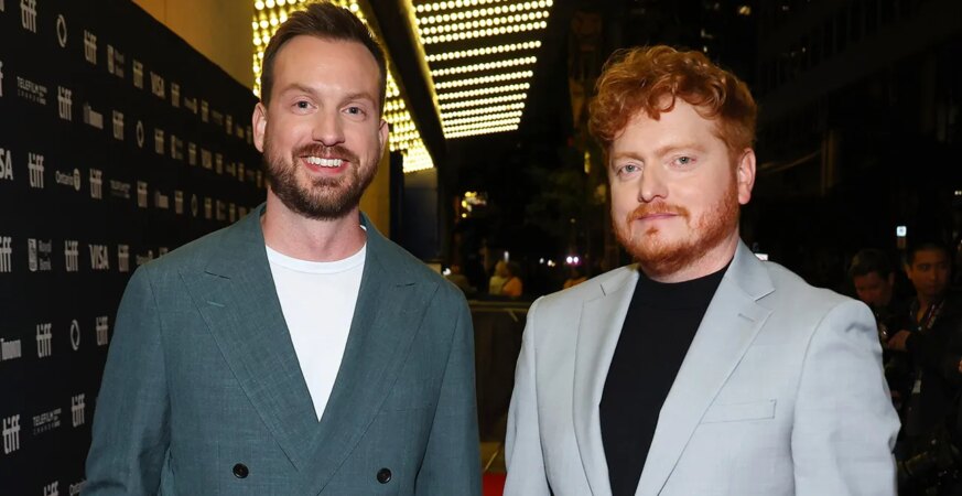 (L-R) Scott Beck and Bryan Woods attend the premiere of Heretic during the 2024 Toronto International Film Festival at Princess of Wales Theatre on September 08, 2024 in Toronto, Ontario.
