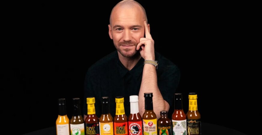 Hot Ones host Sean Evans
