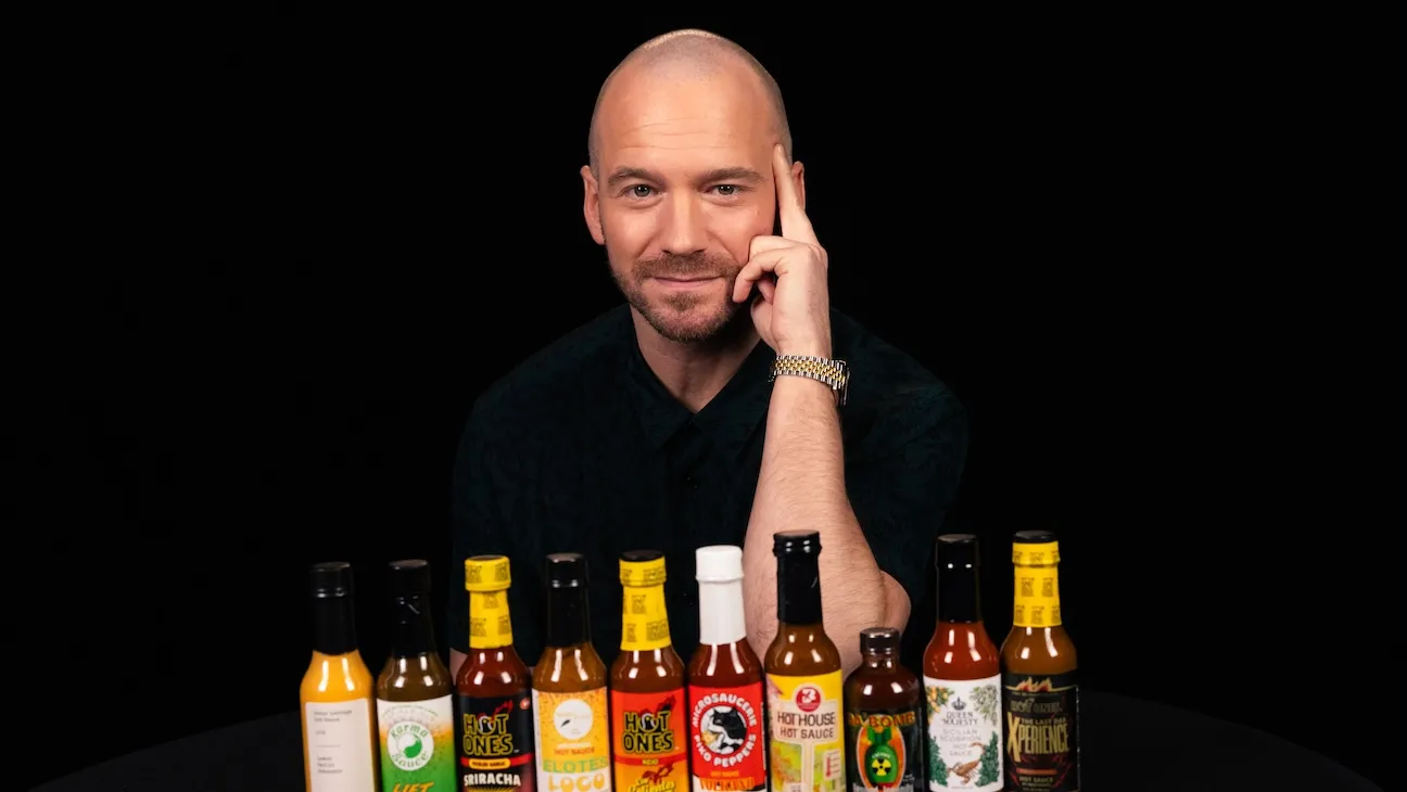 Hot Ones host Sean Evans