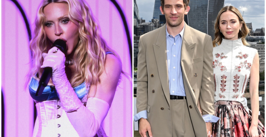 Madonna Performs in Times Square, Emily Blunt and Josh O’Connor Promote ‘Disclosure Day’ in London and More Celeb Red Carpet Photos: June 2026