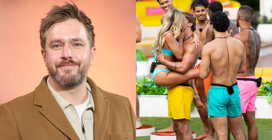 Iain Stirling and 'Love Island USA' season eight.