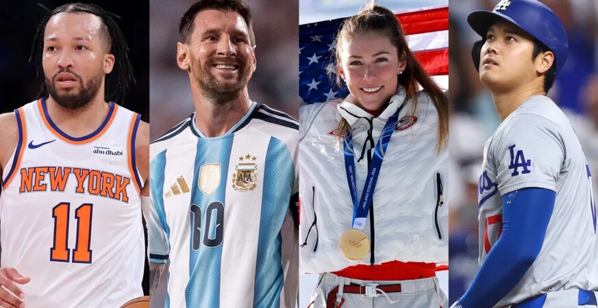 Jalen Brunson, Lionel Messi, Mikaela Shiffrin and Shohei Ohtani