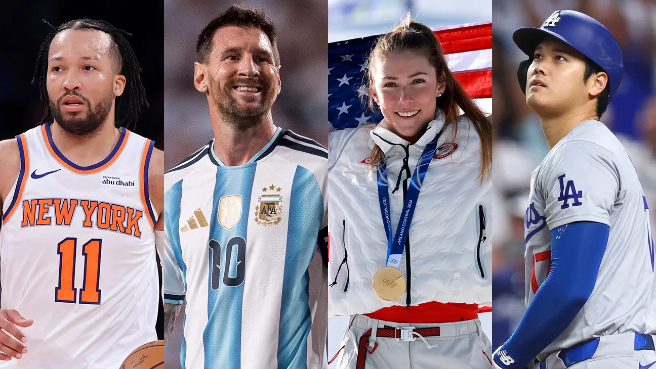 Jalen Brunson, Lionel Messi, Mikaela Shiffrin and Shohei Ohtani