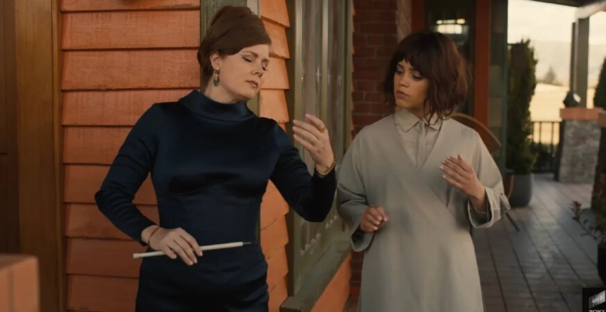 Amy Adams and Jenna Ortega in 'Klara and the Sun'