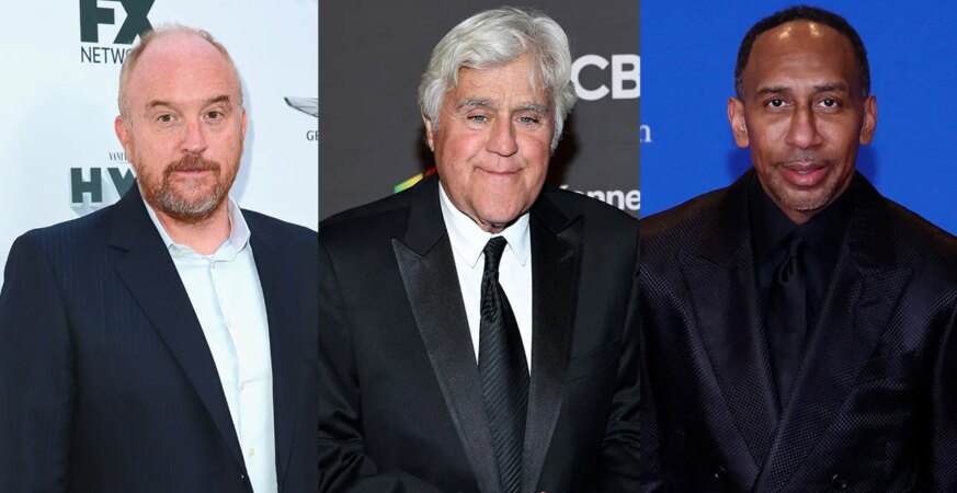 Louis C.K., Jay Leno and Stephen A. Smith.