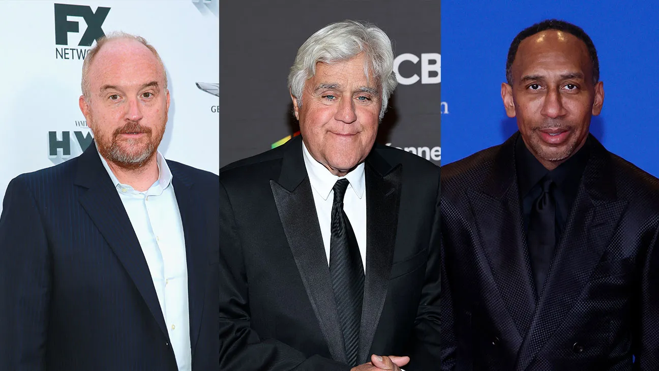 Louis C.K., Jay Leno and Stephen A. Smith.