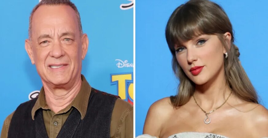 Tom Hanks Says Taylor Swift’s ‘Toy Story 5’ Song Was Kept ‘Top Secret’ From the Cast Until Release Day
