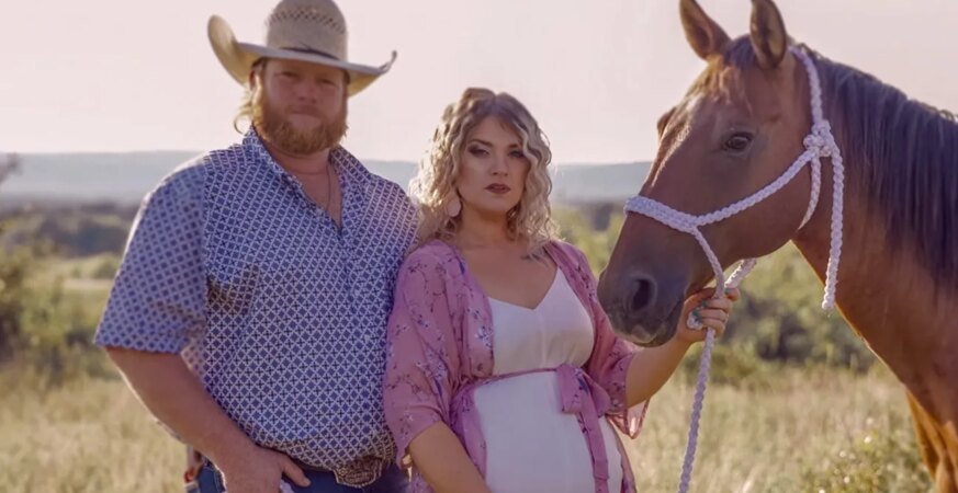 Wade Griggin, Taylor Parker and a horse (right) in Netflix's 'Maternal Instinct' trailer