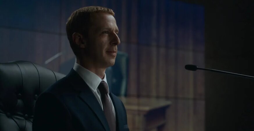 Jeremy Strong as Facebook's Mark Zuckerberg in 'The Social Reckoning' trailer