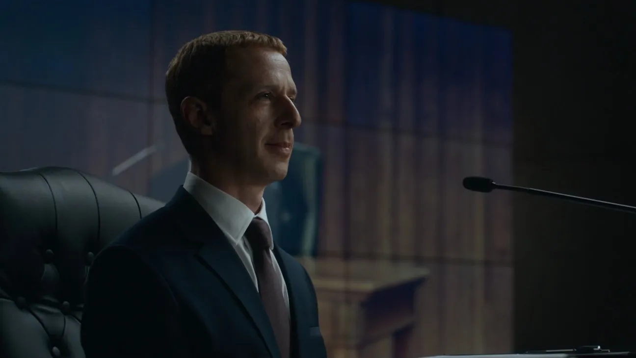 Jeremy Strong as Facebook's Mark Zuckerberg in 'The Social Reckoning' trailer