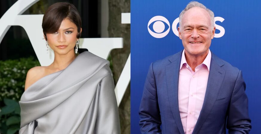 Zendaya and Scott Pelley