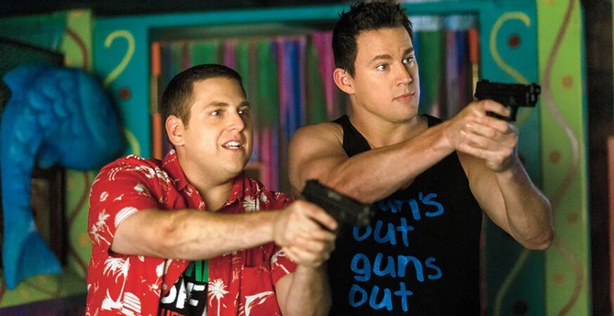 Jonah Hill and Channing Tatum in '22 Jump Street.'