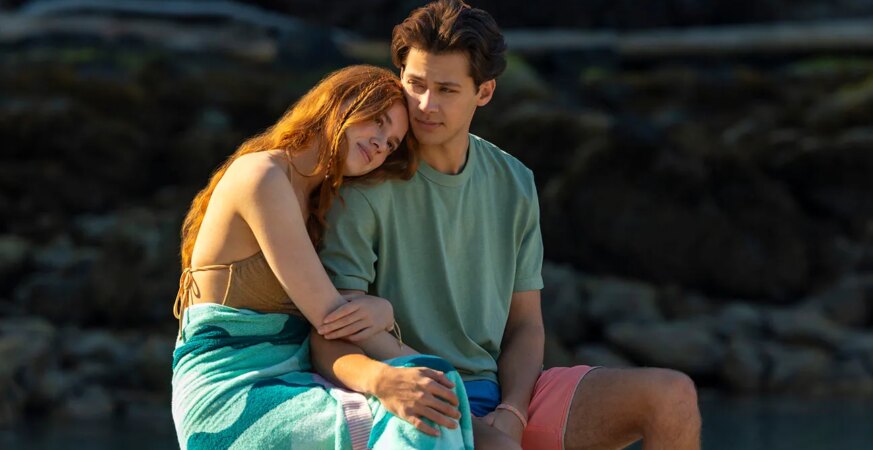 Sadie Soverall as Percy Fraser, Matt Cornett as Sam Florek in ‘Every Year After.’