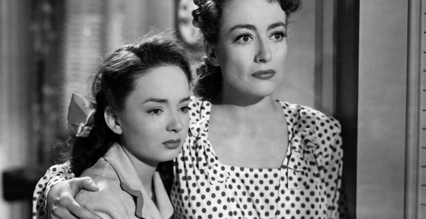 Ann Blyth (left) with Joan Crawford in 1945's 'Mildred Pierce.'